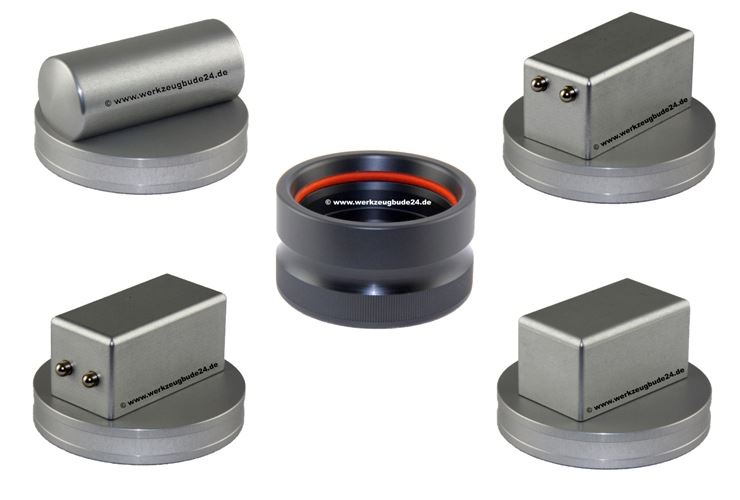 Jack Pad Adapter Für Tesla Model S/X/3 – 4-teilig, Aluminium, Mit Schutzring – Für Schonendes Anheben Mit Wagenheber